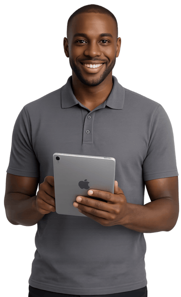 Man holding Ipad-1