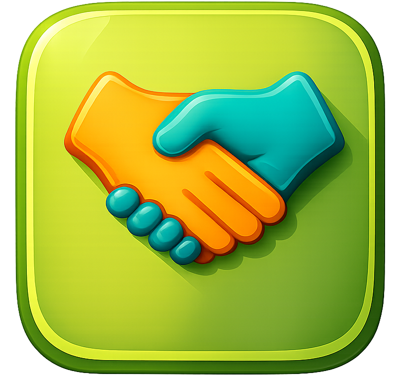 square career handshake icon