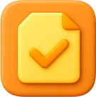 Document checked icon