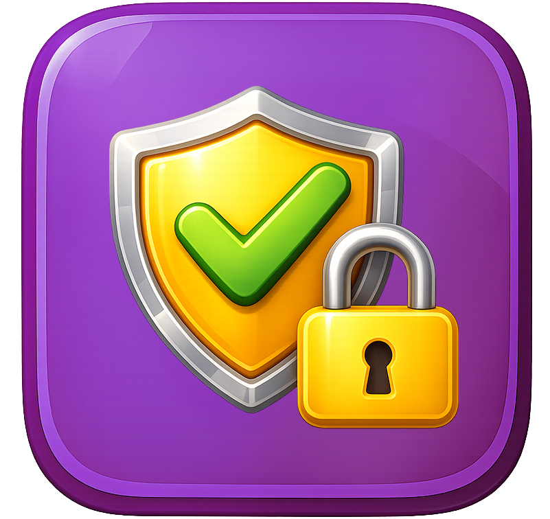 square wellness shield icon