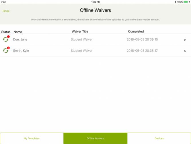 Use Smartwaiver Offline