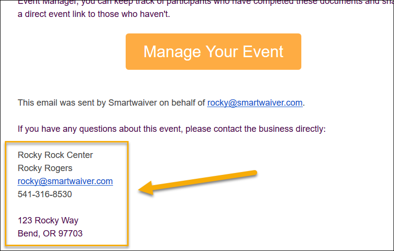 Manage Your Event