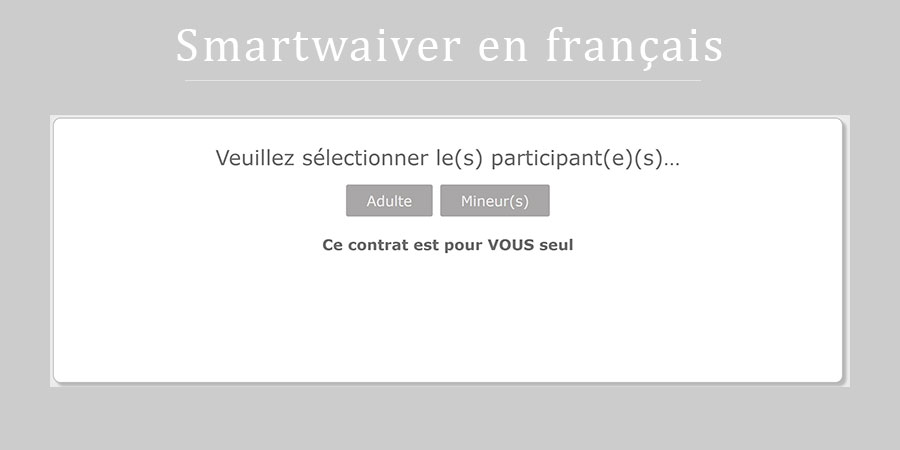 French Waivers Are Available